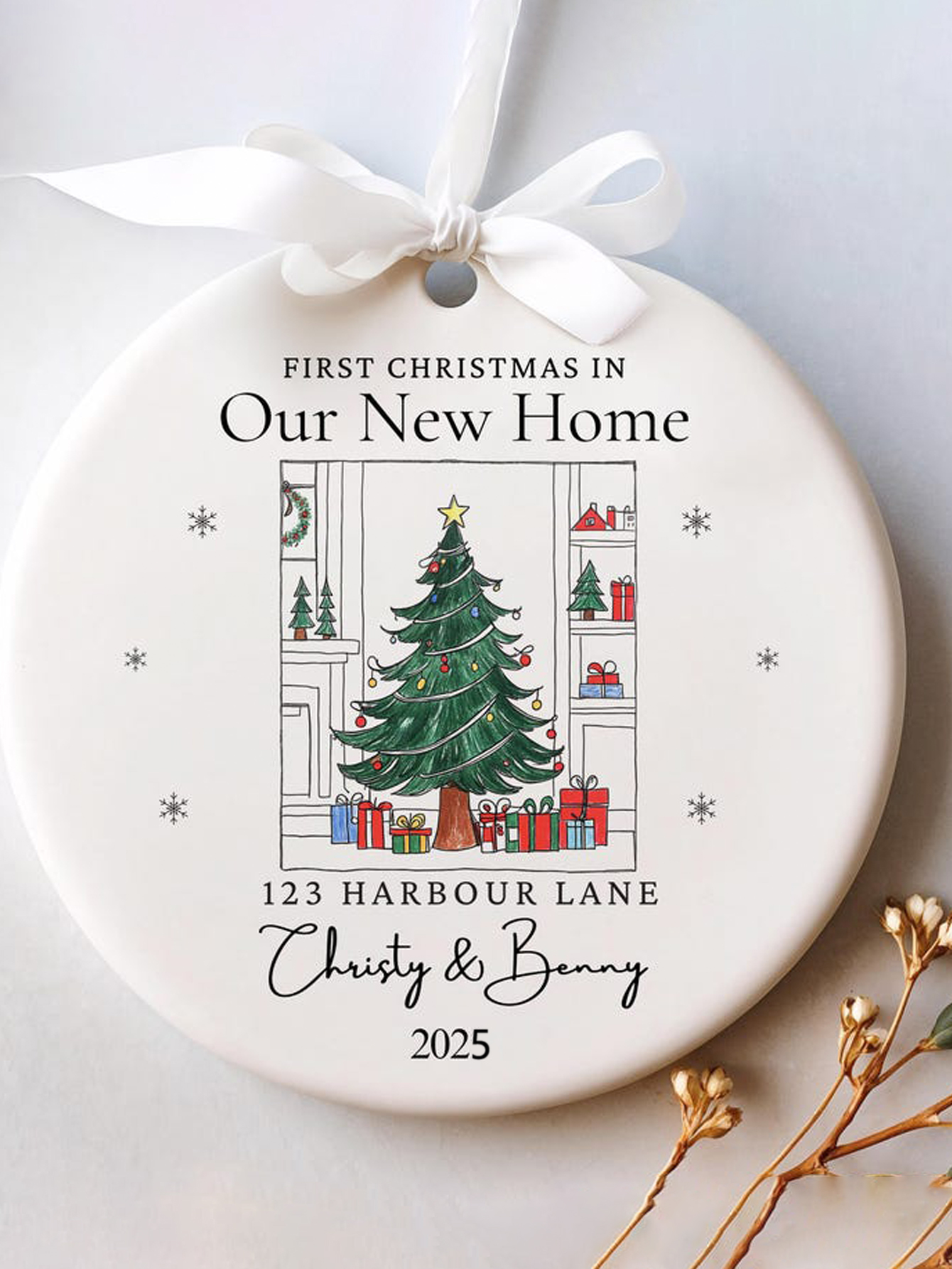 Personalized New Home Christmas Ornament 2025